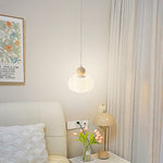 Contemporary Nordic Cream Pumpkin PE Shade Iron 1-Light Pendant Light For Living Room