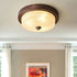 Contemporary Simplicity Frosted Glass Round 3-Light Flush Mount Ceiling Light For Bedroom