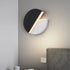 Modern Minimalist Rotatable Round Iron Acrylic LED Wall Sconce Lamp For Living Room