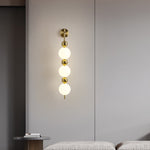 Modern Minimalist Round Ball String Aluminum Plastic LED Wall Sconce Lamp For Bedroom