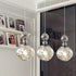 Contemporary Scandinavian Lava Ball Iron Acrylic 1-Light Pendant Light For Bedroom