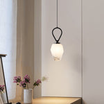 Modern Minimalist Irregular Glass Copper 1-Light Pendant Light For Living Room