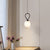 Modern Minimalist Irregular Glass Copper 1-Light Pendant Light For Living Room