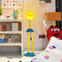 Contemporary Creative Smiley Spring Hardware PVC 1-Light Standing Floor Lamp For Living Room