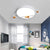 Contemporary Scandinavian Round Planet Design LED Kids Flush Mount Ceiling Light For Bedroom