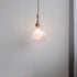 Traditional Japanese Orb Wood Glass 1-Light Pendant Light For Living Room