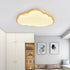 Contemporary Creative Cream Clouds Acrylic Starry Hanging LED Flush Mount Ceiling Light For Bedroom