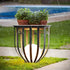 Modern Minimalist Round Cage Shelf Outdoor Waterproof 1-Light Landscape Light For Garden