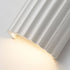 Modern Minimalist Half Cylinder Vertical Stripe Resin 2-Light Wall Sconce Lamp For Living Room