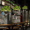 Contemporary Retro Simulated Plant Rhombus Iron 1-Light Pendant Light For Dining Room