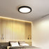 Modern Minimalist Round Iron Acrylic LED Flush Mount Ceiling Light For Bedroom