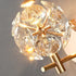 Contemporary Luxury Hardware Crystal Ball LED Wall Sconce Lamp For Living Room