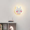 Contemporary Creative Acrylic Cartoon Fairy Astronaut Iron LED Kids Wall Sconce Lamp For Bedroom