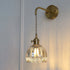 Modern Art Deco Flower Bud Glass Shade 1-Light Wall Sconce Lamp For Living Room
