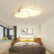 Contemporary Simplicity Crystal Edging Acrylic Heart Shape LED Flush Mount Ceiling Light For Bedroom