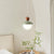 Modern Minimalist Round Globe Hooded Iron Glass 1-Light Pendant Light For Bedroom