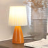 Contemporary Simplicity Fabric Pleated Ceramic Base 1-Light Table Lamp For Living Room