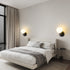 Modern Minimalist Orb All Copper Glass 1-Light Wall Sconce Lamp For Bedroom