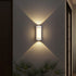 Contemporary Simplicity Aluminum Up And Down Luminous LED Waterproof Wall Sconce Lamp For Outdoor Patio