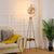 Contemporary Scandinavian Orb Tripod Iron Glass LED Standing Floor Lamp For Bedroom