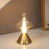 Contemporary Simplicity Glass Spinner Gyroscope Metal Base LED USB Table Lamp For Bedroom
