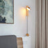 Contemporary Nordic Hardware Acrylic Rotatable Round Shade LED Wall Sconce Lamp For Living Room