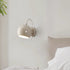 Modern Minimalist Cream Spherical Iron Aluminum 1-Light Wall Sconce Lamp For Bedroom