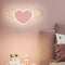 Contemporary Creative Rabbit Planet Acrylic Iron LED Wall Sconce Lamp For Bedroom