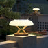 Contemporary Industrial Waterproof Stainless Steel PE Mushroom Design LED Post Lamp Landscape Light For Outdoor Patio