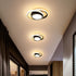 Modern Minimalist Hardware Acrylic Circle Ring LED Flush Mount Ceiling Light For Bedroom