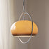 Contemporary Retro Oval Iron Glass 1-Light Pendant Light For Living Room
