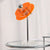 Modern Mid-Century Round Flying Saucer Iron Acrylic 1-Light Table Lamp For Bedroom