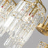 Modern Minimalist Branch Cylinder Full Copper Crystal 4/5/8 Light Chandelier For Living Room