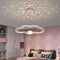 Contemporary Creative Starry Reflection Clouds Acrylic Ring LED Chandelier For Living Room