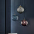 Contemporary Nordic Water-Ripple Glass Spherical Shade 1-Light Pendant Light For Living Room