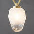 Modern Minimalist Irregular Glass Copper 1-Light Pendant Light For Living Room