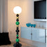 Contemporary Nordic Multi Layered Orb Iron Glass 1-Light Standing Floor Lamp For Living Room