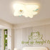 Contemporary Creative PE Cartoon Aircraft LED Kids Flush Mount Ceiling Light For Living Room