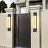 Traditional Chinese Imitation Marble Rectangle Acrylic Shade LED Waterproof Wall Sconce Lamp For Outdoor Patio