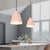 Modern Minimalist Macaron Round Cup Iron 1-Light Pendant Light For Living Room