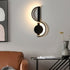 Contemporary Creative Music Note Silicone Line Iron LED Wall Sconce Lamp For Bedroom