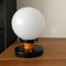 Contemporary Vintage Round Ball Iron Glass 1-Light Semi-Flush Mount Ceiling Light For Living Room