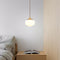 Contemporary Nordic Brass Glass 1-Light Pendant Light For Living Room