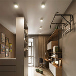 Modern Minimalist Cylinder Adjustable Angle Aluminum LED Flush Mount Ceiling Light For Living Room
