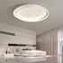 Modern Minimalist Round Circle Iron LED Flush Mount Ceiling Light For Bedroom