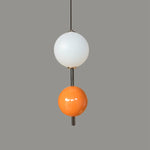 Modern Art Deco Liftable Multi Orb String Aluminum Acrylic LED Pendant Light For Bedroom