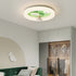 Contemporary Creative Astronaut Round Iron Acrylic LED Flush Mount Ceiling Light For Bedroom