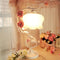 Contemporary Creative Rose Ceramic Iron Glass 1-Light Table Lamp For Bedroom