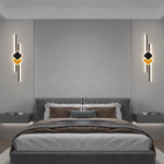 Modern Minimalist Long Strip Rhombus Iron Aluminum Acrylic LED Wall Sconce Lamp For Living Room