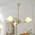 Contemporary Vintage Cream Branch Flower Brass Glass 3/5/8 Light Chandelier For Living Room